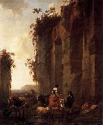 Nicolaes Pietersz. Berchem Ruins in Italy oil painting on canvas